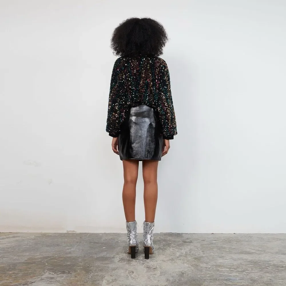 NWT Anthropologie Stella Nova Sequin Top Size 2 - Picture 5 of 11